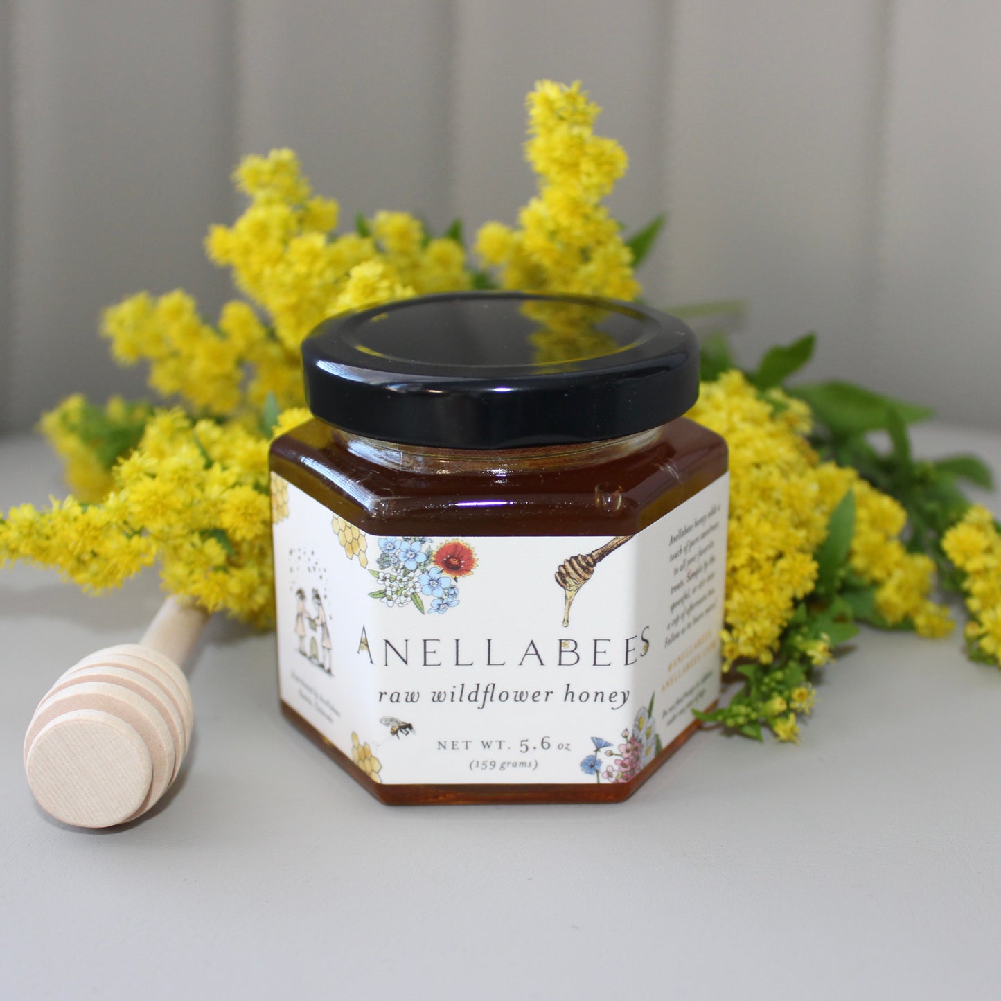 Raw Wildflower Honey with Dipper